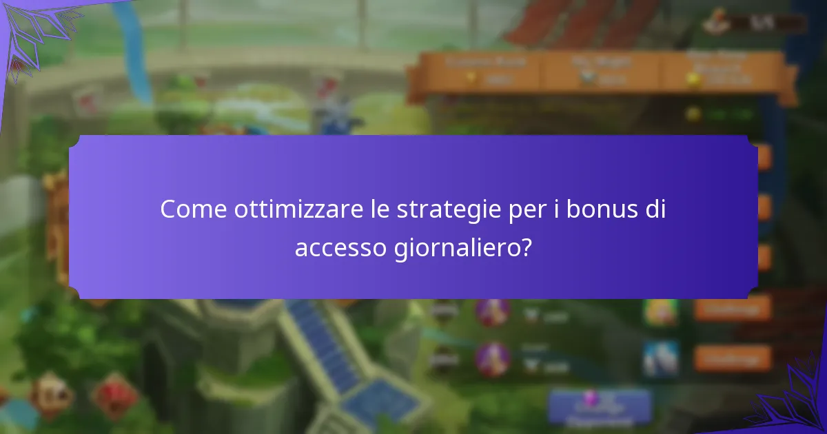 Come contribuiscono i bonus di accesso giornaliero ai potenziamenti dei personaggi?