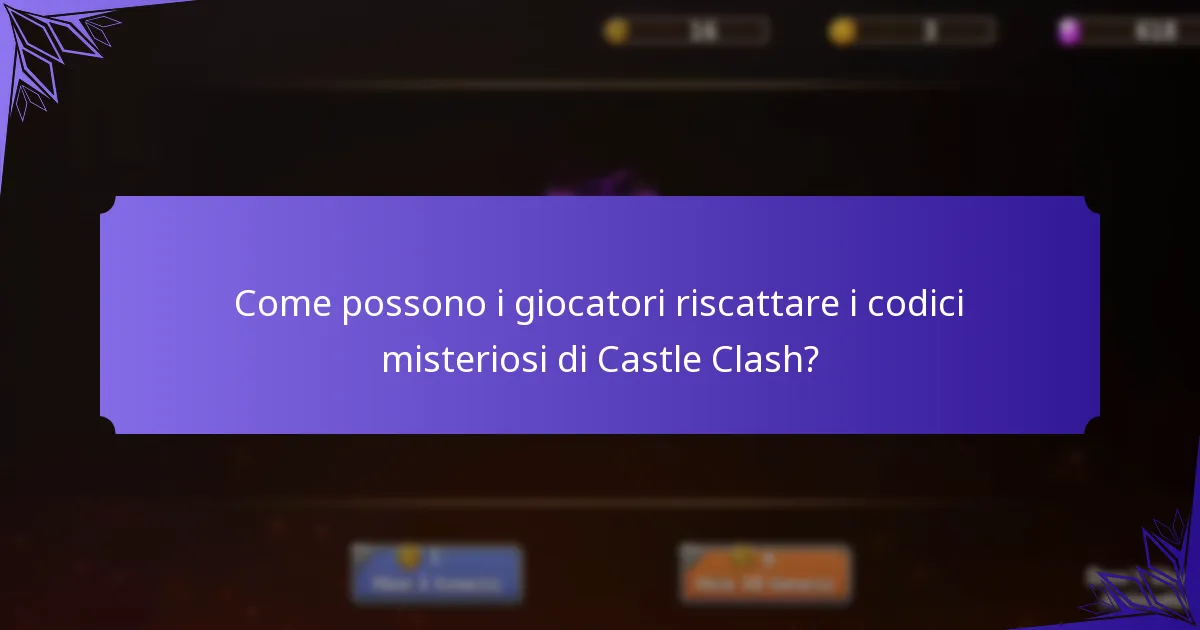Quali codici misteriosi sono attualmente attivi?